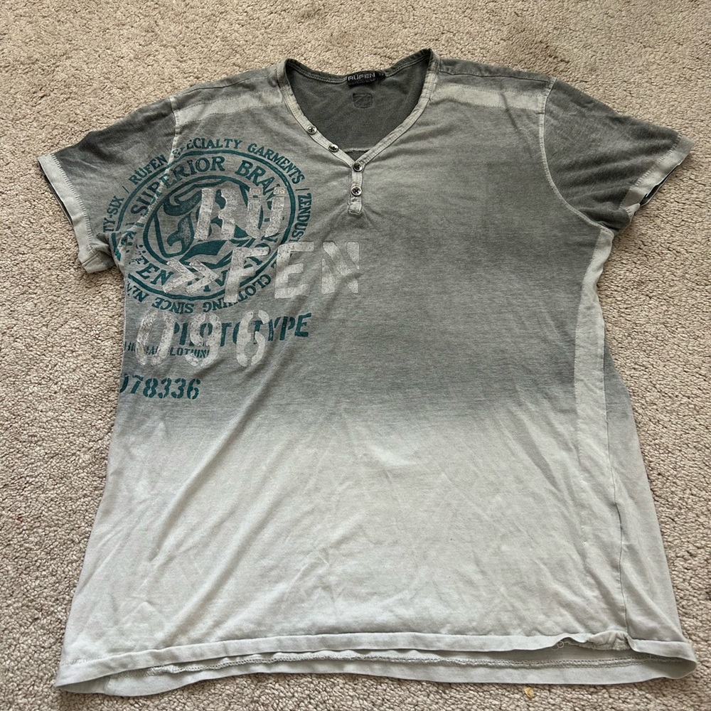 Replay Gray Gradient Short Sleeve Tee